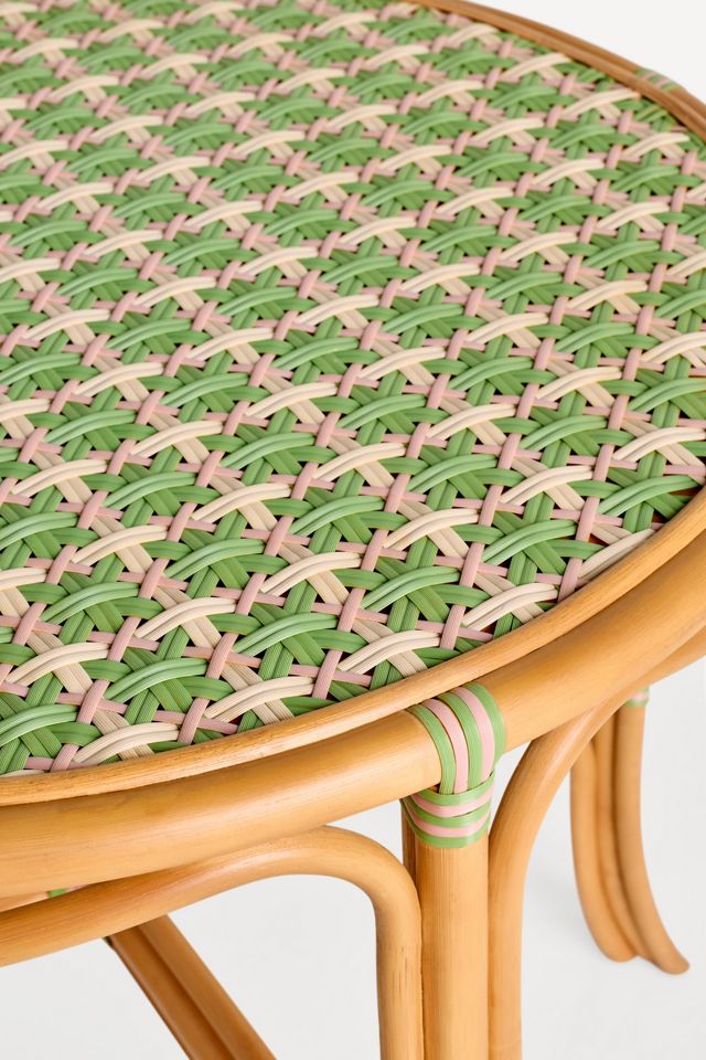 Coastal Rattan Indoor/Outdoor Bistro Table #3