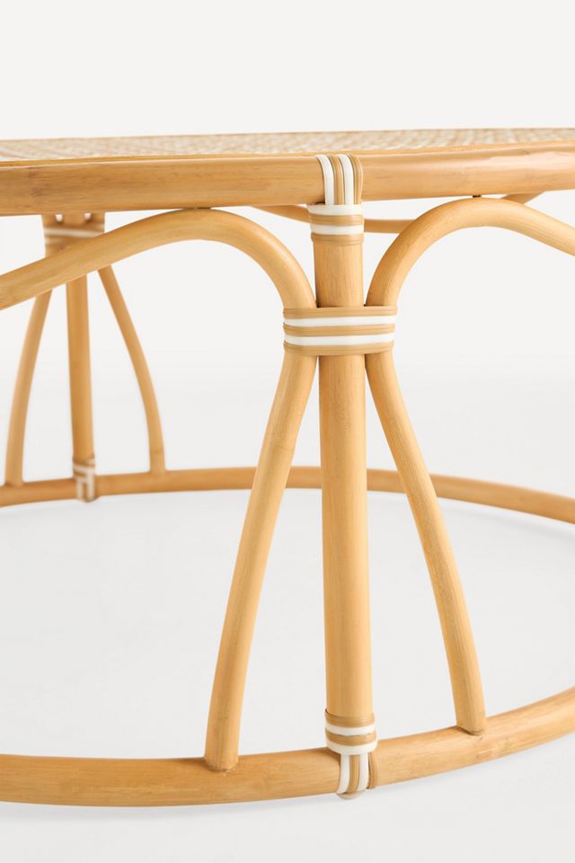 Coastal Indoor/Outdoor 36" Rattan Coffee Table #3