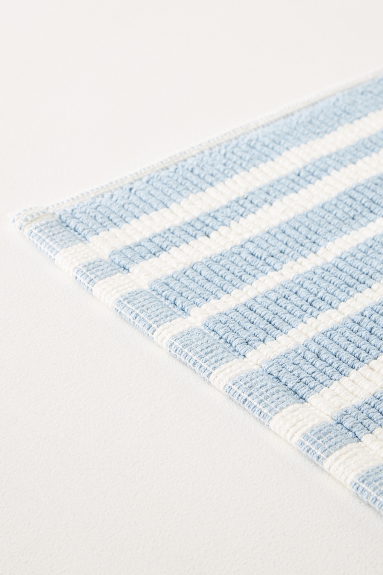 Woven Striped Bath Mat