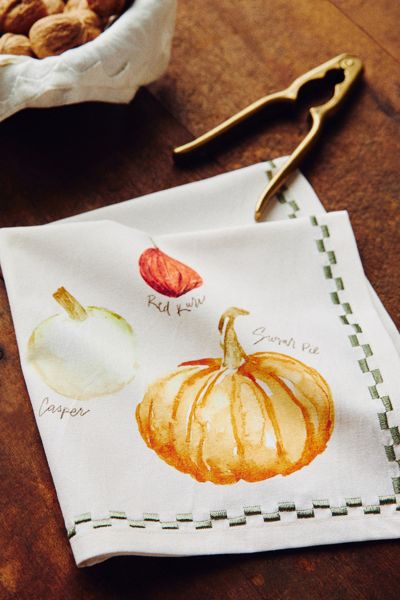 Types of Pumpkins Napkins, Set of 4