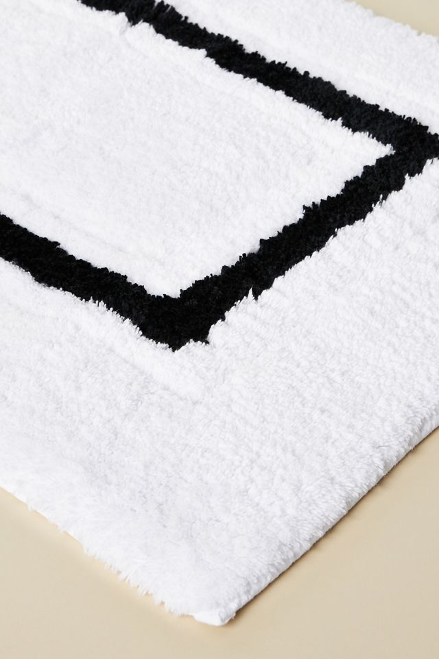 Framed Cotton Bath Mat #1