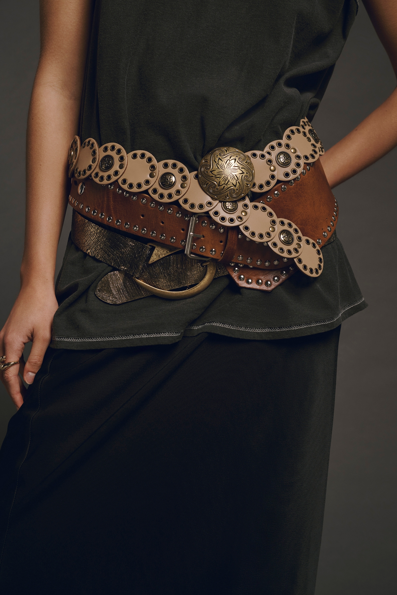 Z & L Tangier Studded Hip Belt