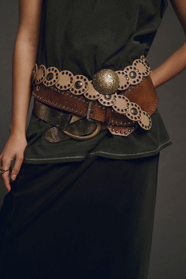 Z & L Tangier Studded Hip Belt Z & L Tangier Studded Hip Belt available now at The Domain™ main image 2