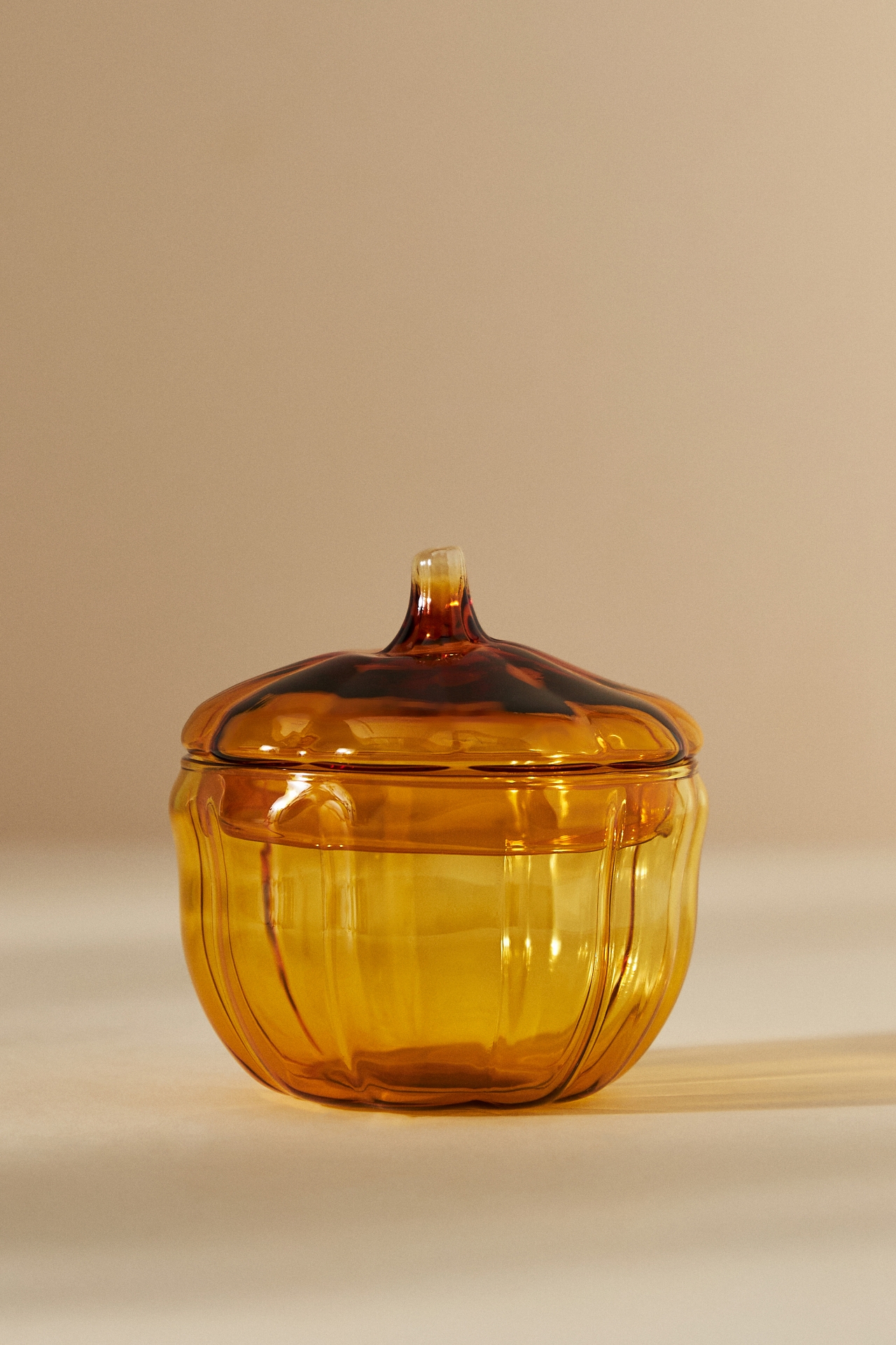 Cindy Glass Pumpkin Sugar Pot