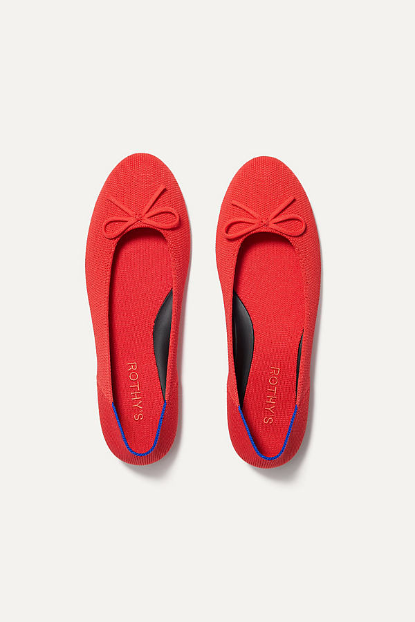Shop Rothys Ballet Flats In Red