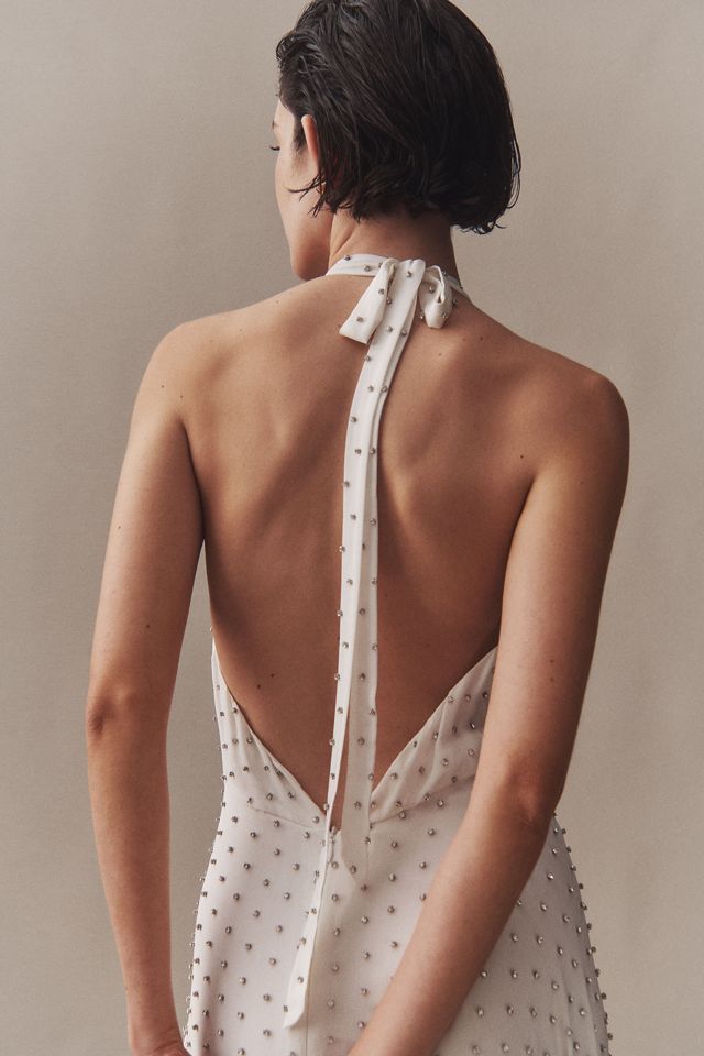 Azeeza Rosa Embellished Silk Gown #3