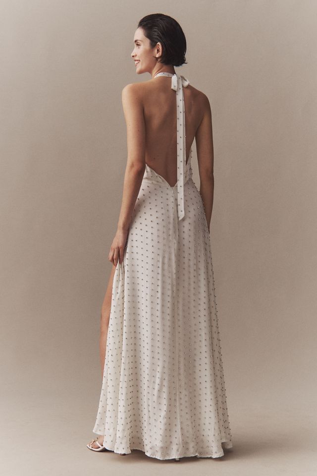 Azeeza Rosa Embellished Silk Gown #4