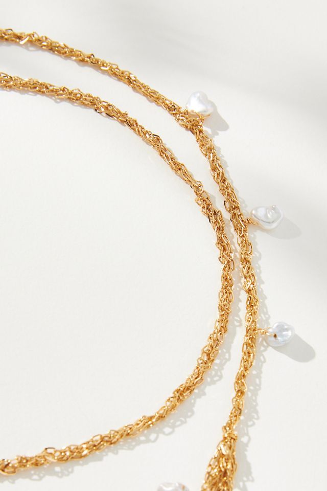 Wrap Fringe Chain Necklace #1