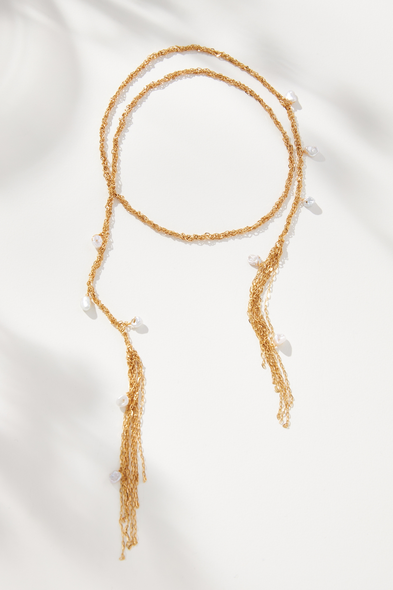 Wrap Fringe Chain Necklace