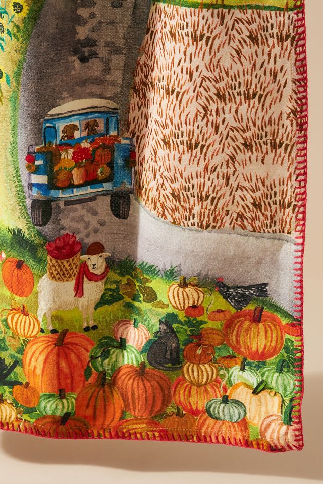 Fall Harvest Dish Towel #1
