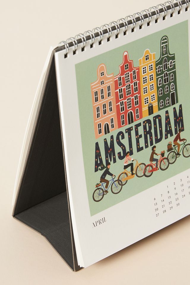 Rifle Paper Co. 2025 Greetings from Around the World Desk Mini Calendar