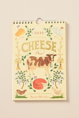 Rifle Paper Co 2025 Cheese Kitchen Calendar In Yellow