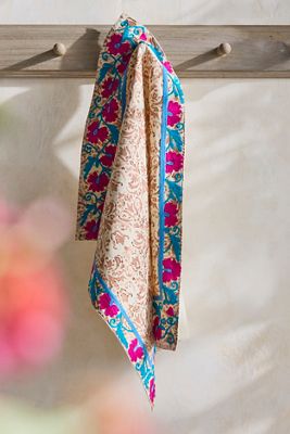 Crewel Stitch Dish Towel
