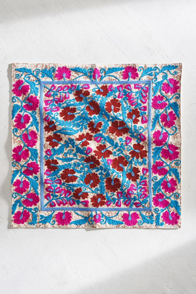 Crewel Stitch Napkins, Set of 2 #3