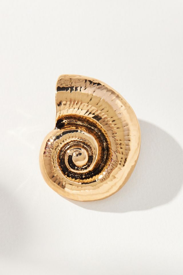 Swirled Shell Post Earrings #2