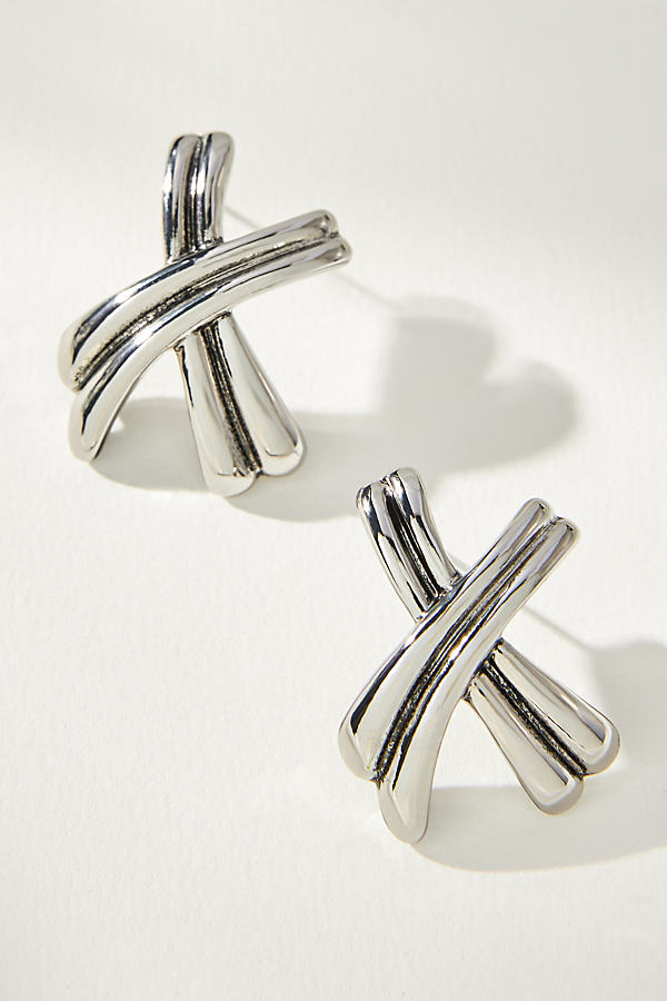 By Anthropologie X Post Earrings In Metallic
