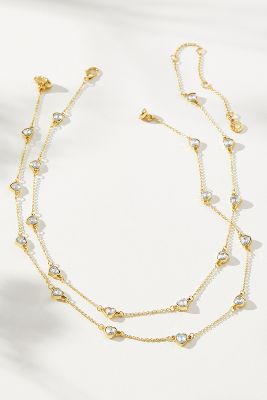 Shop Baublebar Mommy & Me Heart Necklaces, Set Of 2 In Gold