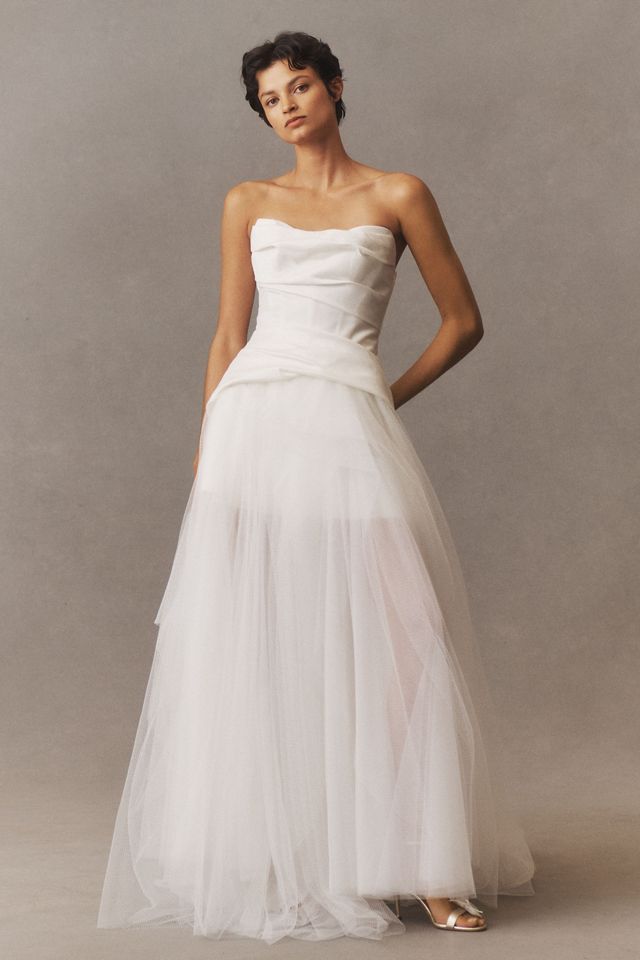 Watters Majella Strapless Two-Piece Wedding Gown #4