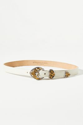 Anthropologie Streets Ahead Ophelia Belt In White