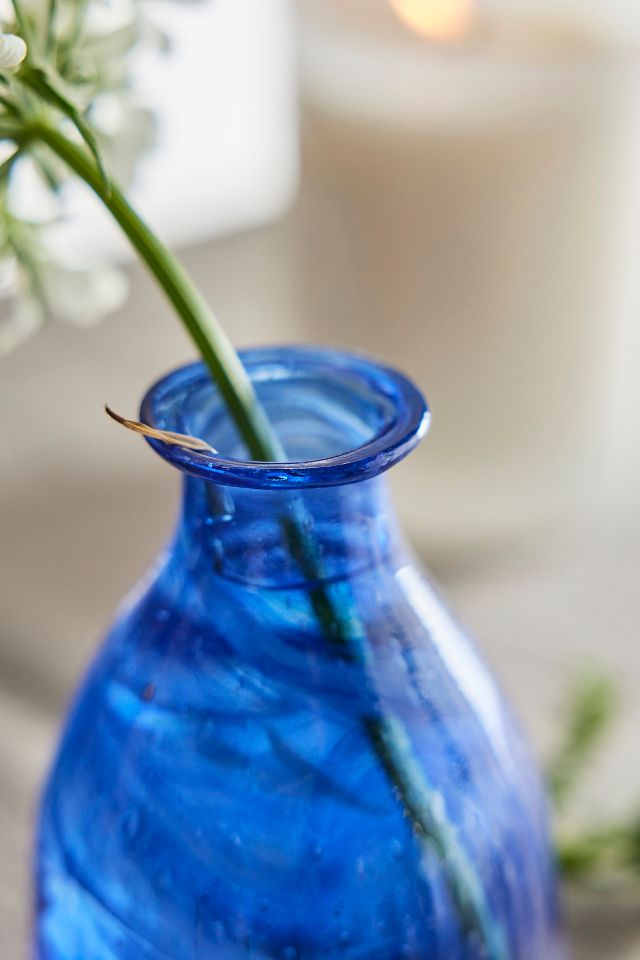 Swirl Recycled Glass Bud Vases, Set of 3 #1