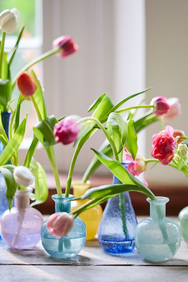Swirl Recycled Glass Bud Vases, Set of 3 #5