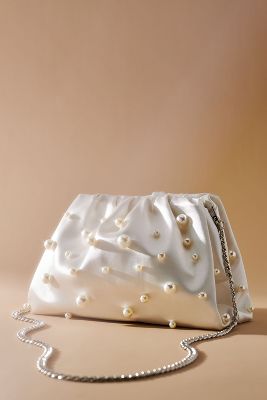 Shop By Anthropologie The Frankie Clutch: Pearl Edition In White