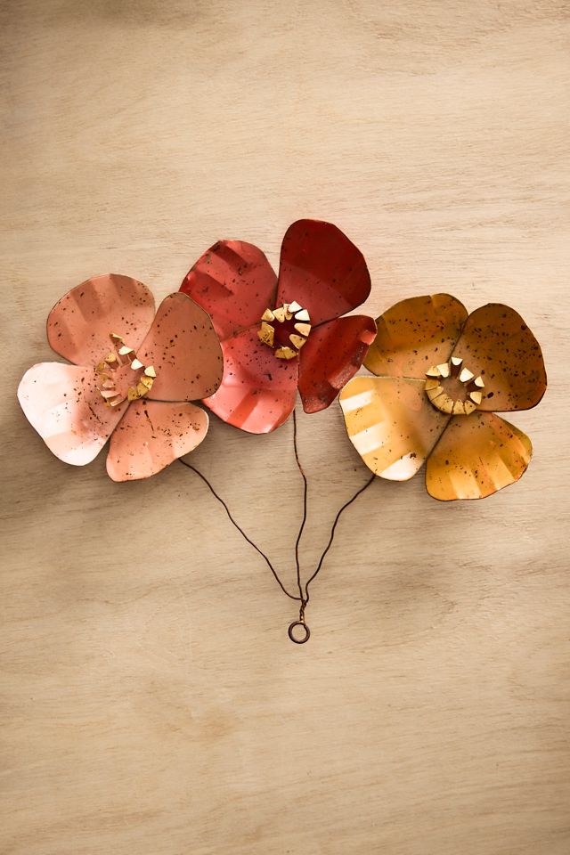 Coral Poppies Iron Bunch #1