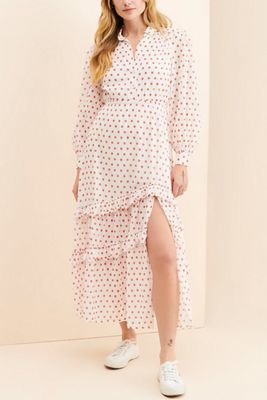 Steele Quinn Polka Dot Maxi Dress