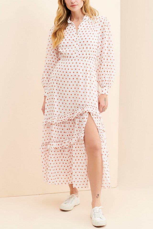 Steele Quinn Polka Dot Maxi Dress