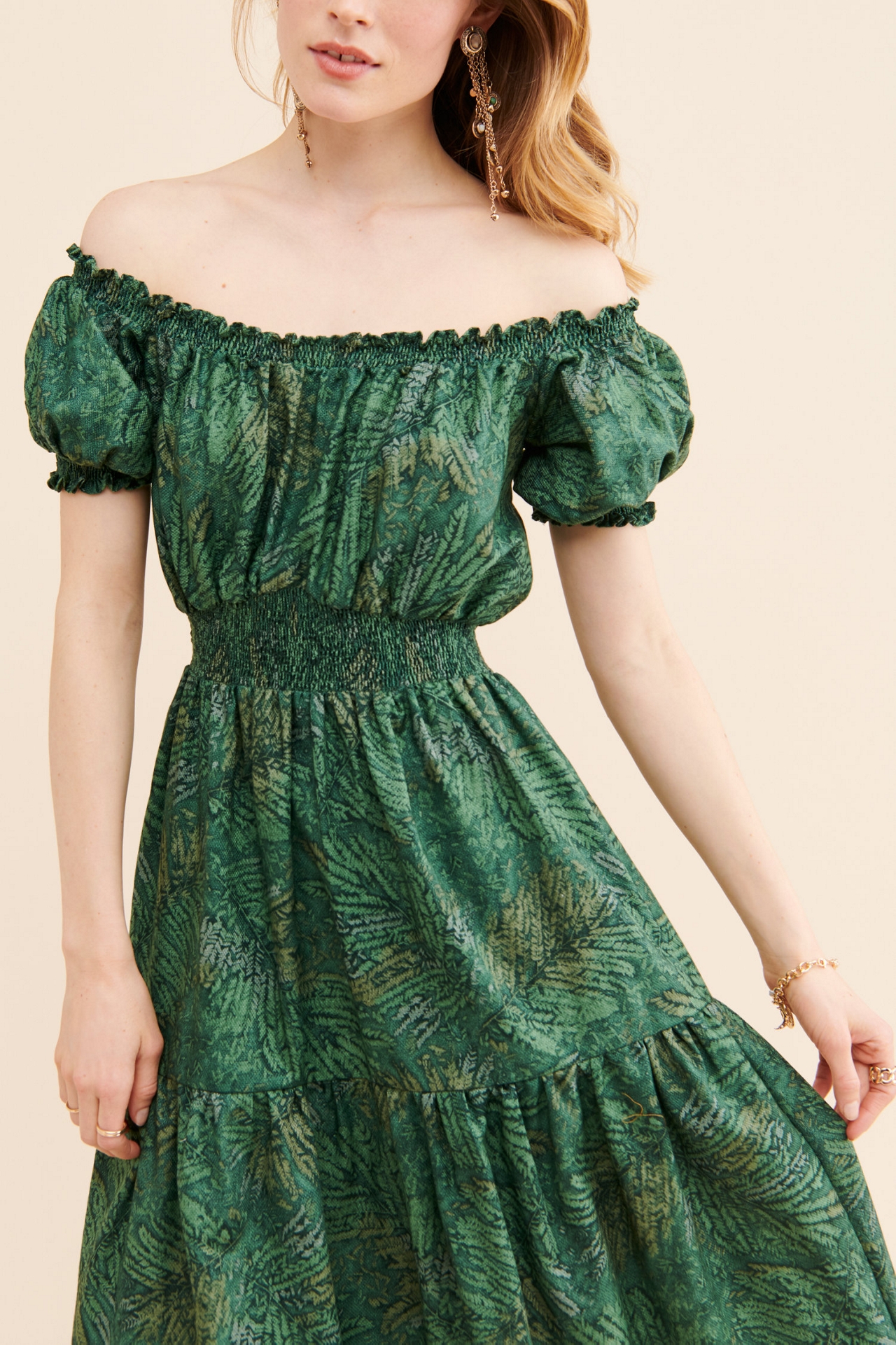 De La Fe Coqueta Maxi Dress