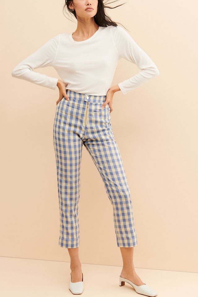 Capulet Gingham Goals Pants | Anthropologie