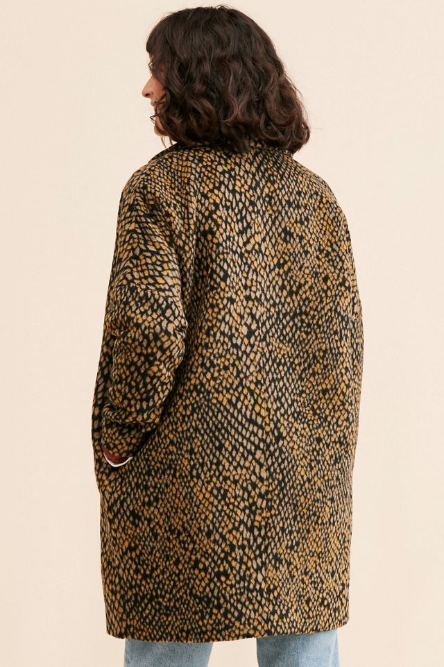See U Soon Snake Print Overcoat #1