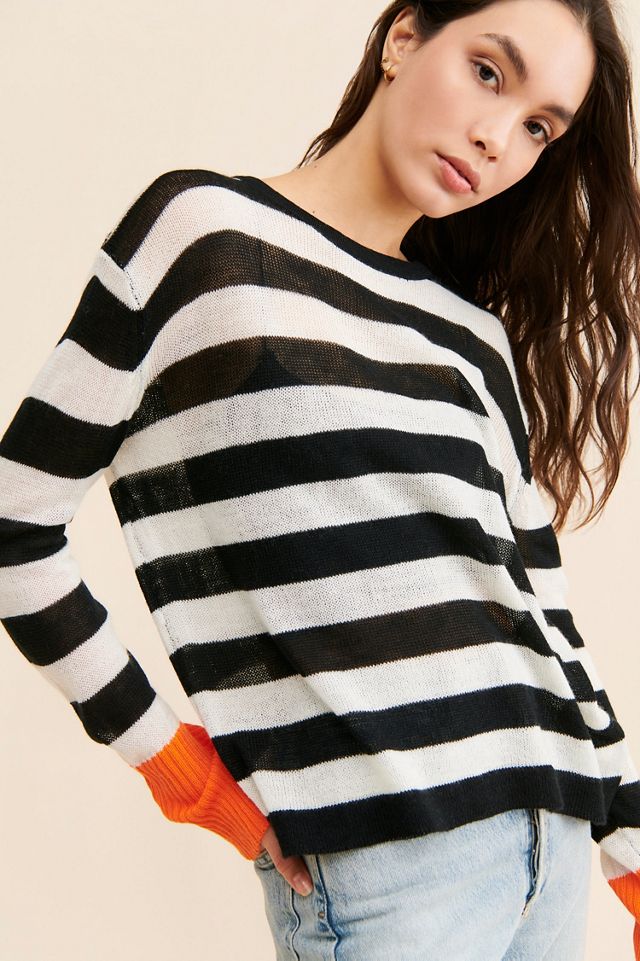 Little Lies Stripe Contrast Sweater #2