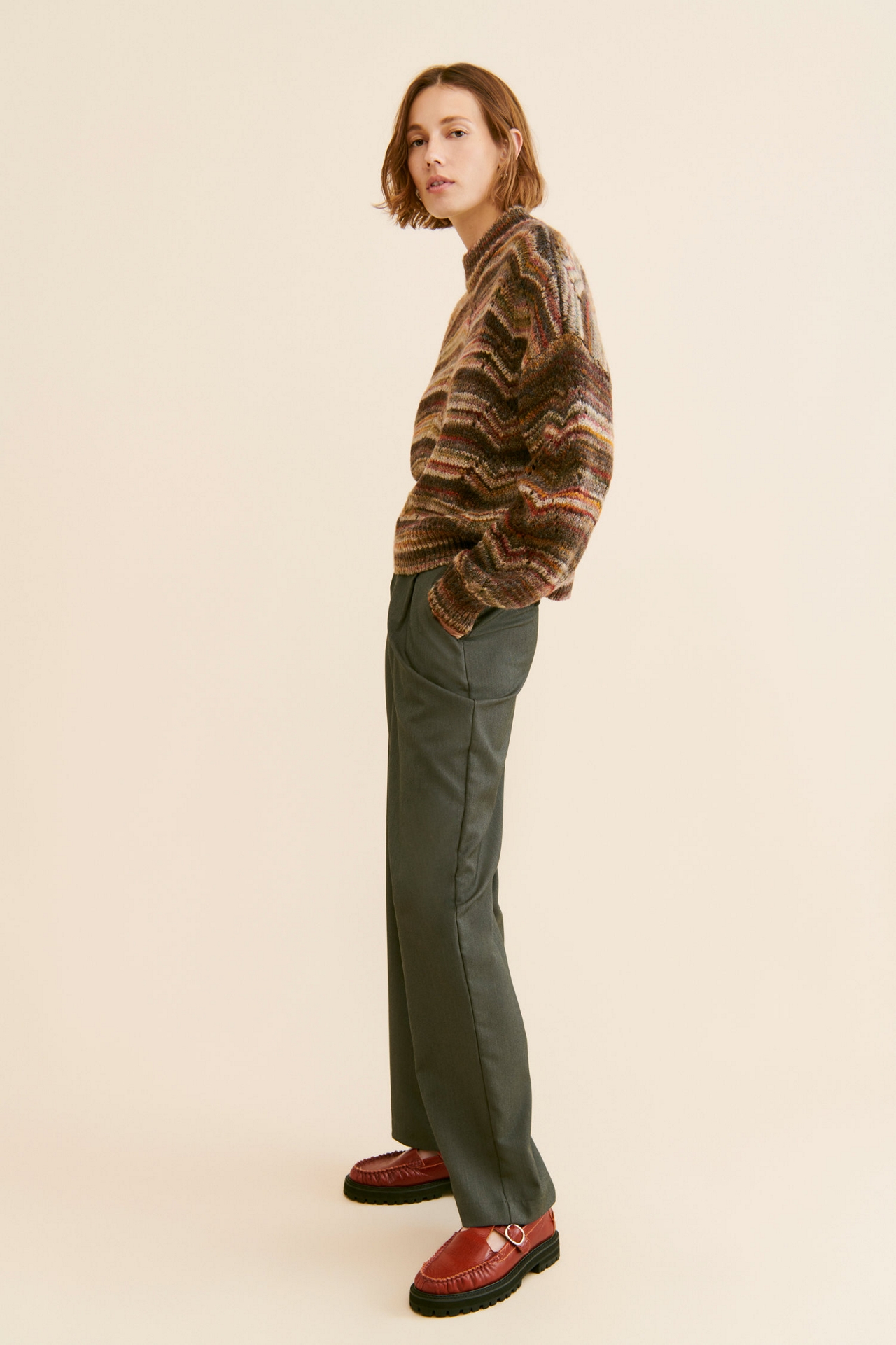 RD Style Mixed Stripe Pullover
