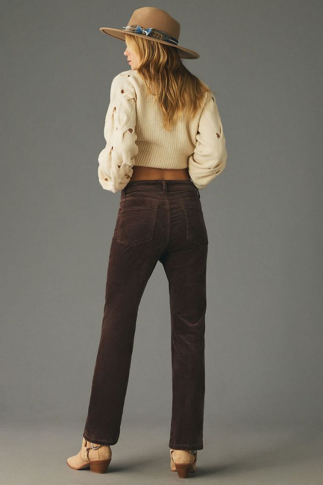 Pilcro The Yaya Mid-Rise Corduroy Crop Flare Jeans #1
