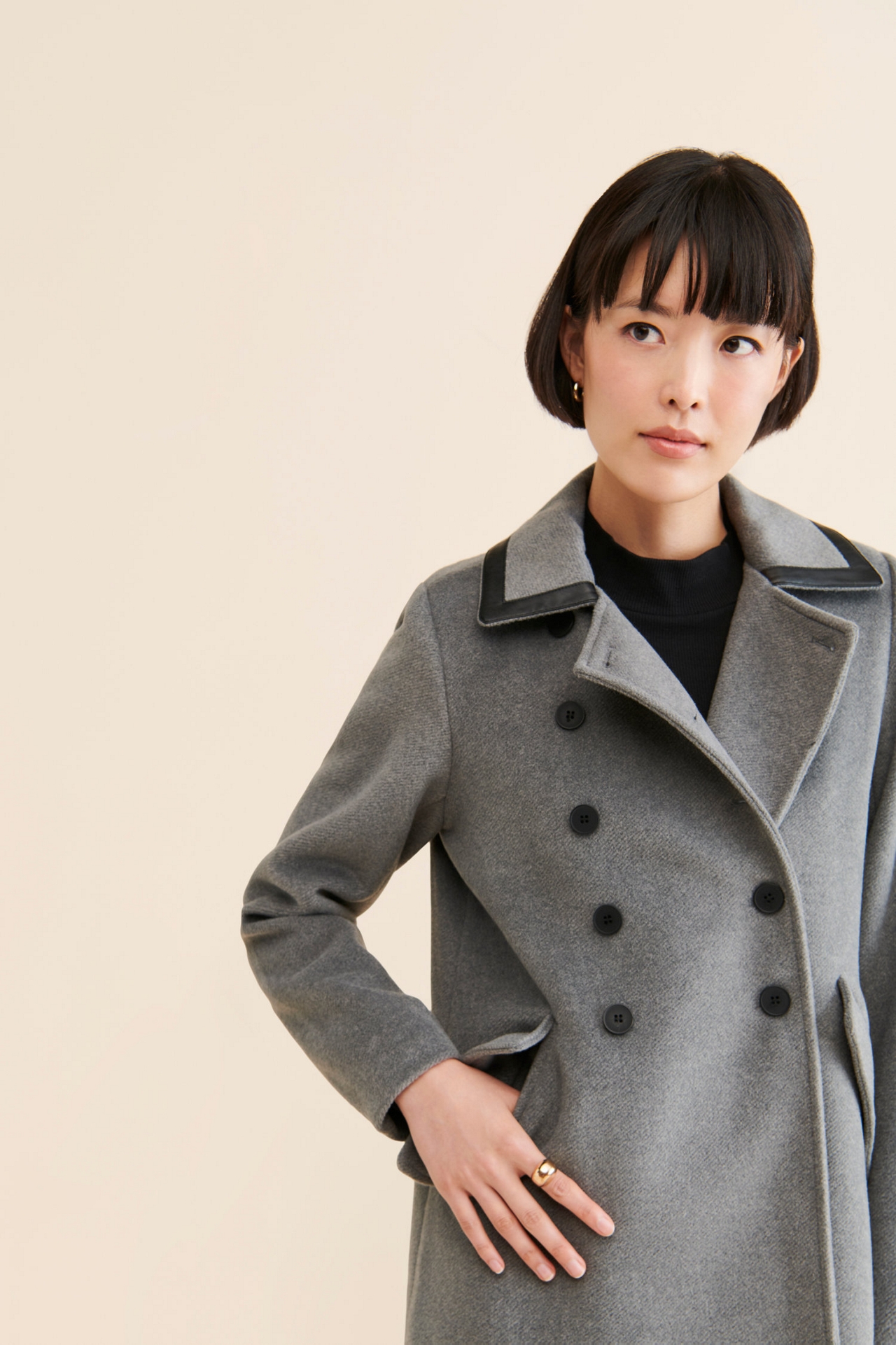 Noize Maura Collared Overcoat