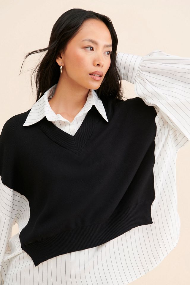 Avantlook Striped Splicing Top #2