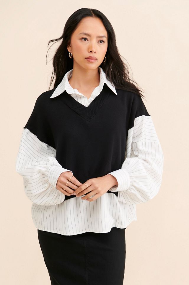 Avantlook Striped Splicing Top #3