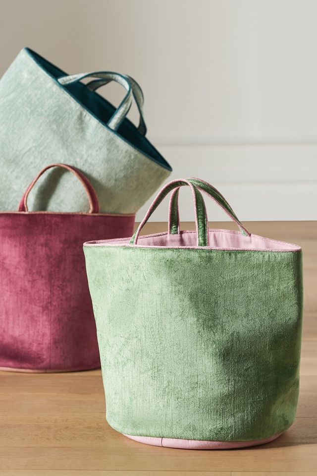 Adaline Velvet Cotton Basket #3