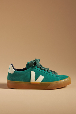 Shop Veja Campo Bold Sneakers In Green