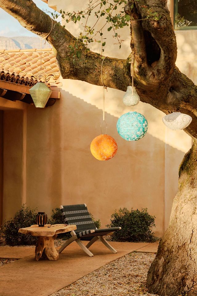 White Lace Solar Lantern #2