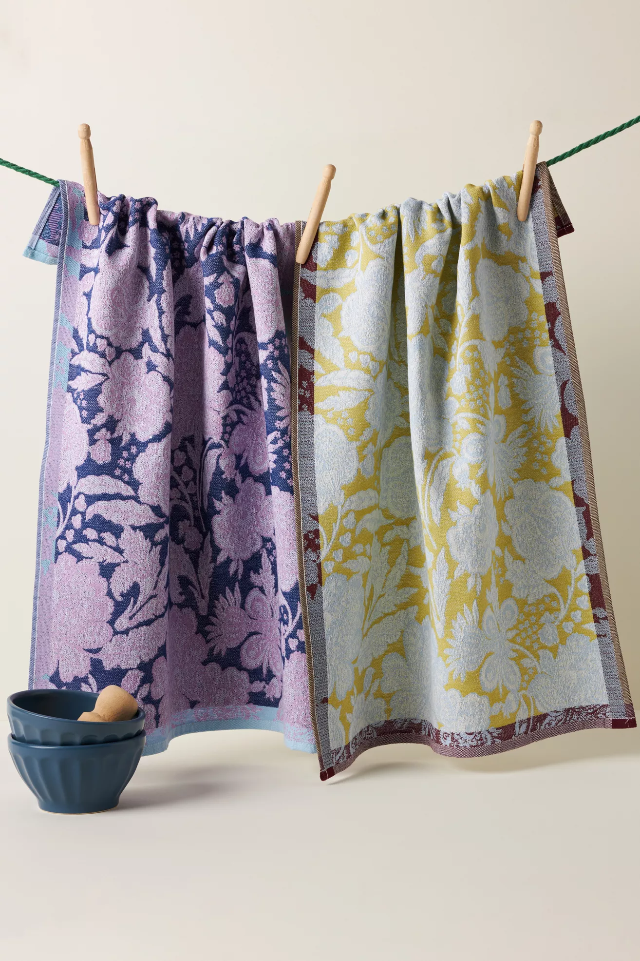 Camila Jacquard Dish Towels, Set of 2