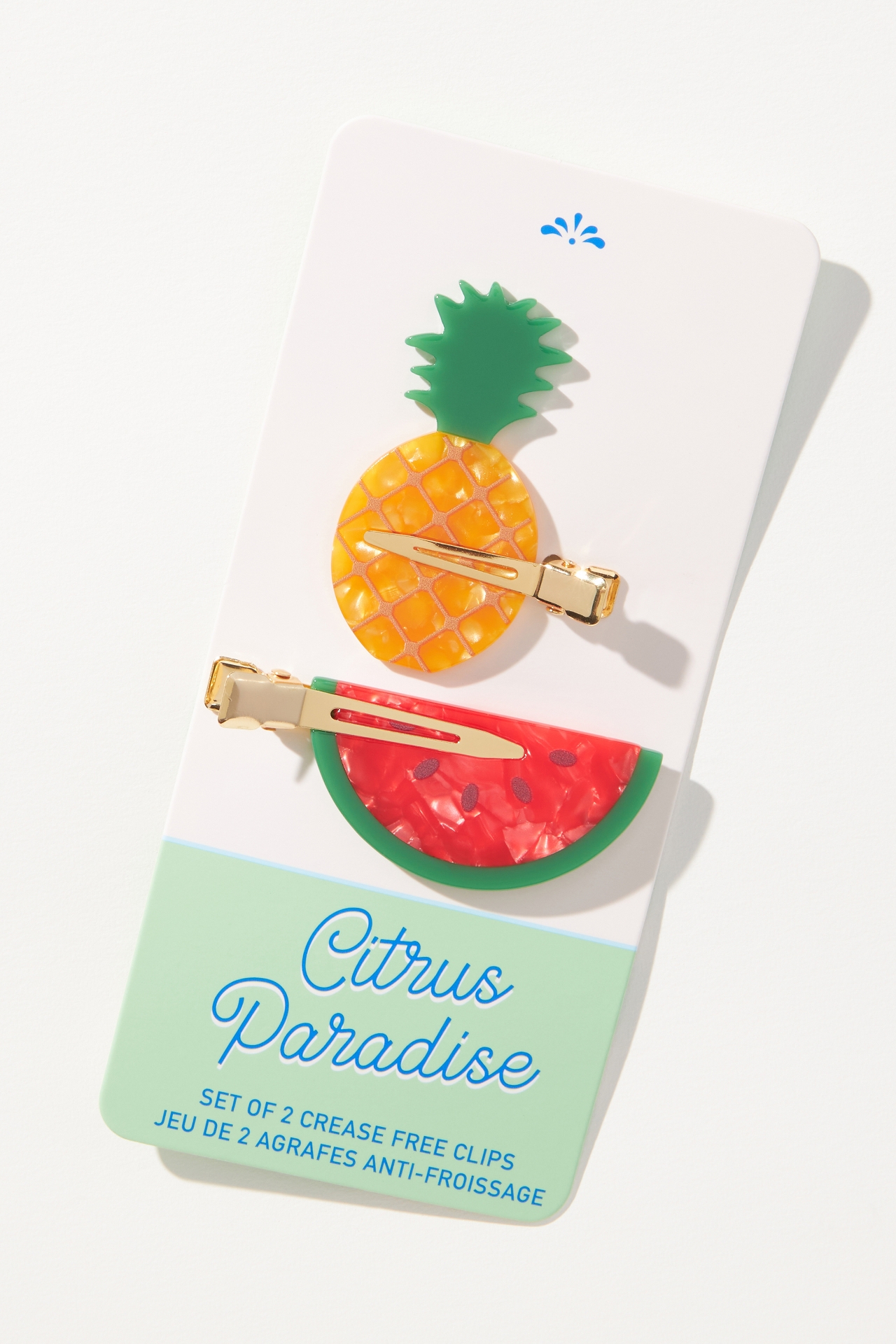 Citrus Paradise Crease-Free Clips, Set of 2