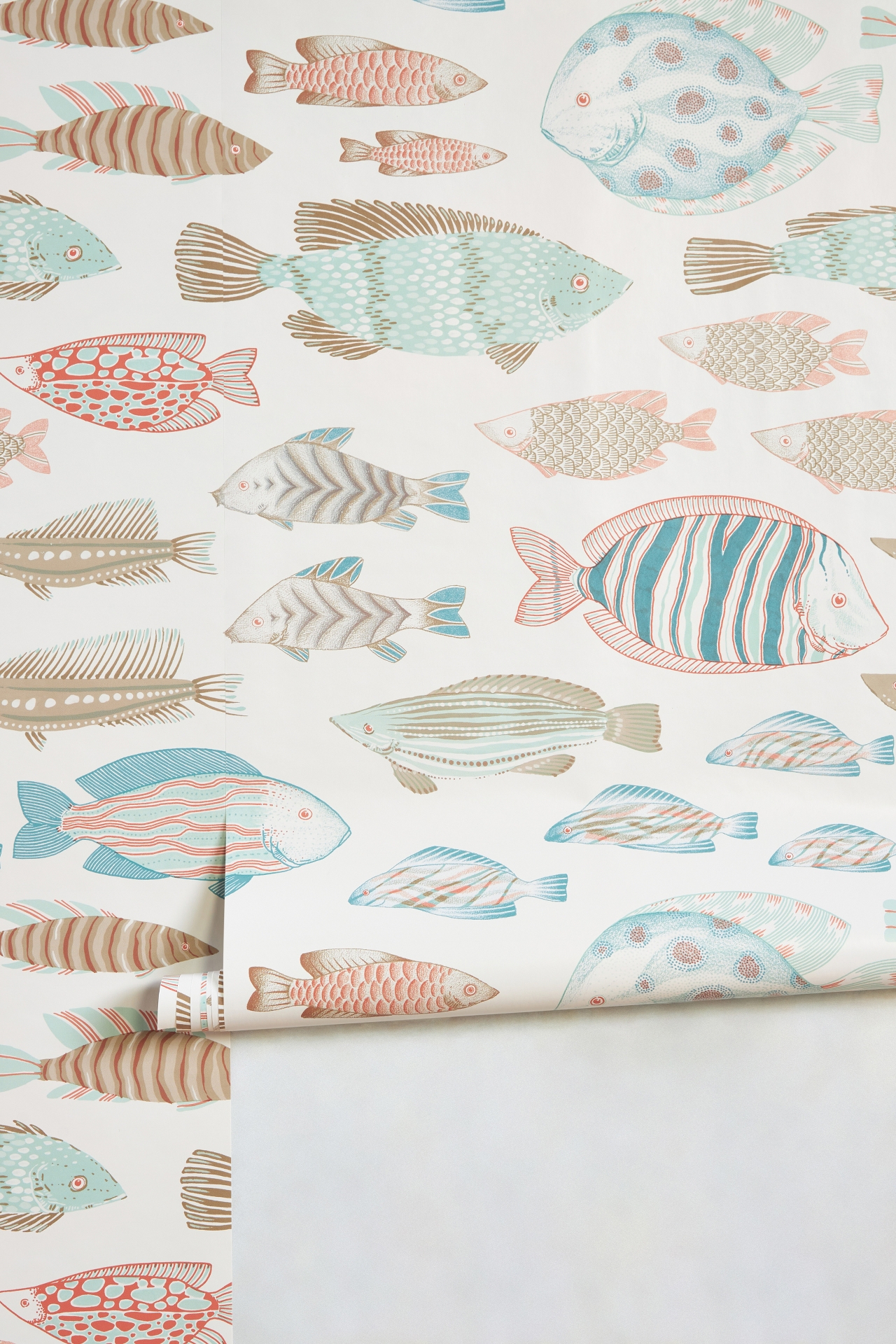 Marine Fish Peel-and-Stick Wallpaper