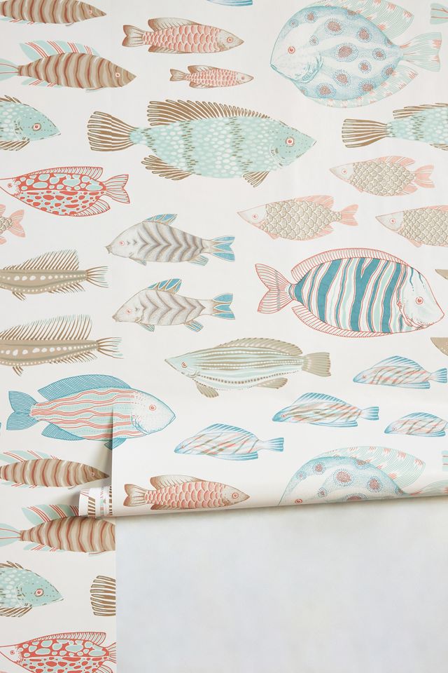 Marine Fish Nautical Peel-and-Stick Wallpaper #1