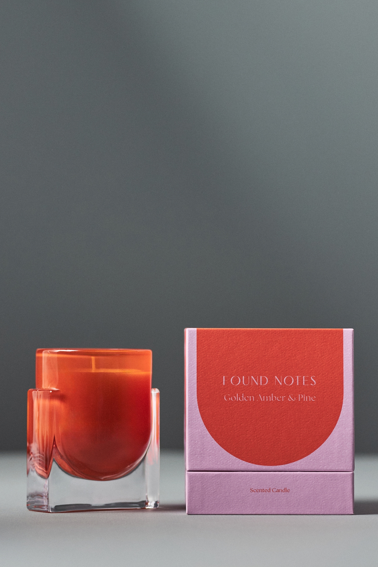 Found Notes Woody Golden Amber & Pine Boxed Candle