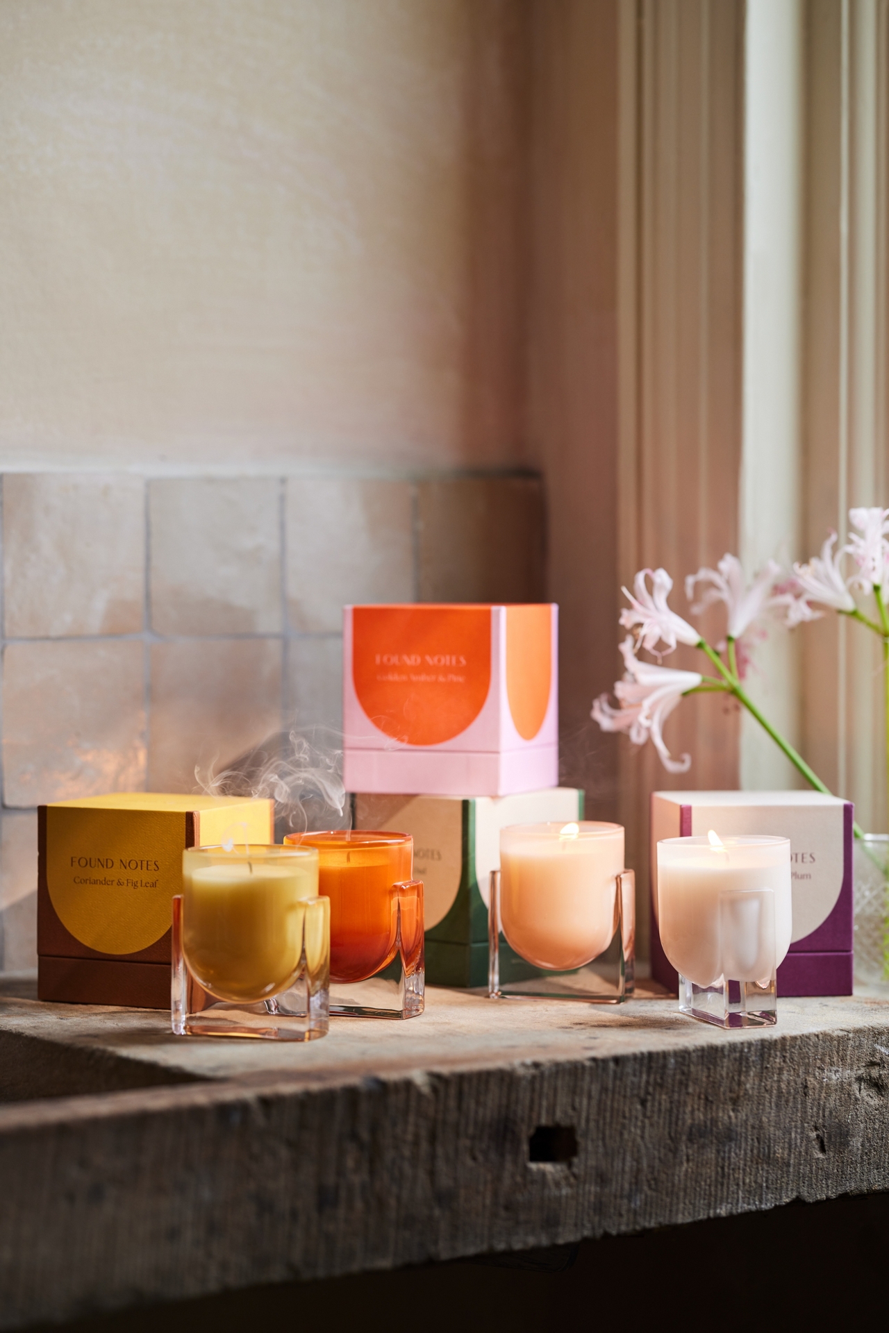 Found Notes Fruity Vanilla & Dark Plum Boxed Candle