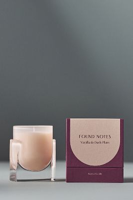 Found Notes By Anthropologie Found Notes Fruity Vanilla & Dark Plum Candle In White