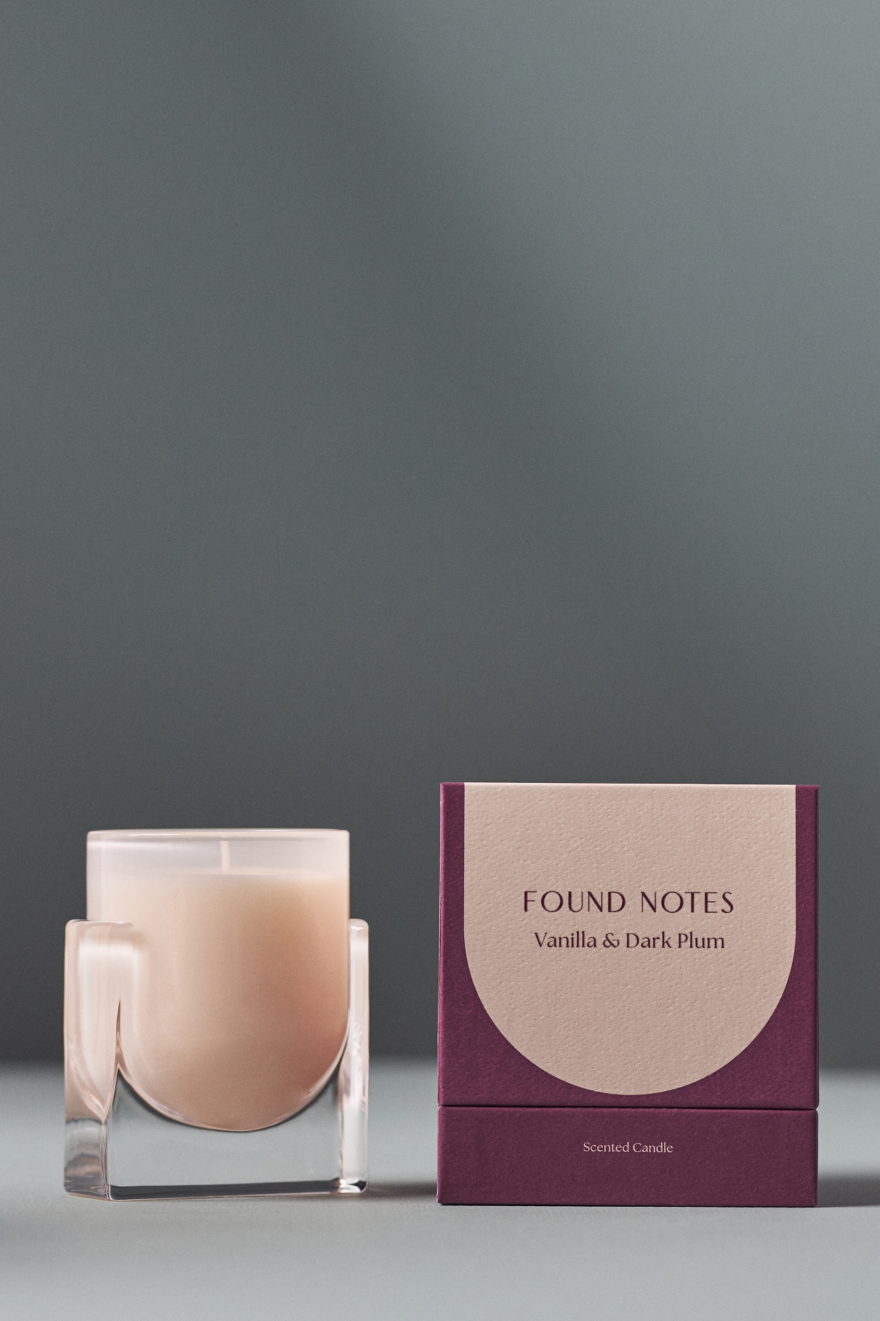 Found Notes Fruity Vanilla & Dark Plum Boxed Candle