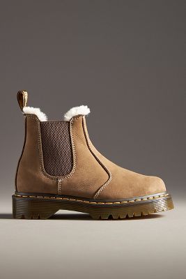 Dr. Martens 2976 Leonor Faux Fur Lined Chelsea Boots Anthropologie